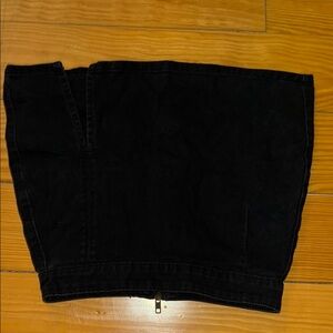 Black Denim Skirt